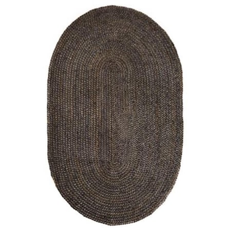 Work-Of-Art 6 Ft. X 9 Ft. Oval Kerala Natural Jute Rug WO37376